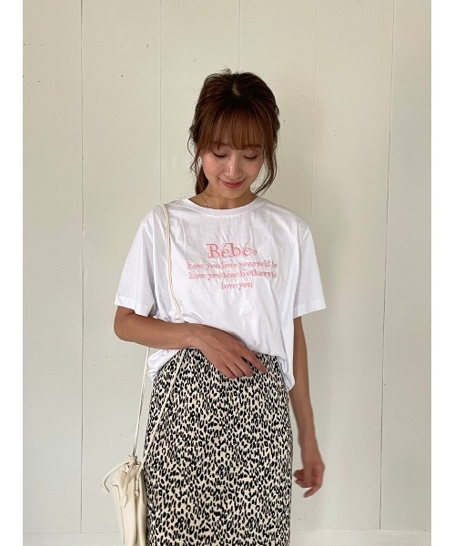 DAIS-Y（デイジー）の「刺繍ロゴTシャツ（Tシャツ/カットソー・レディース・ホワイト/ネイビー/ライトイエロー・FREE）」の9枚目の写真