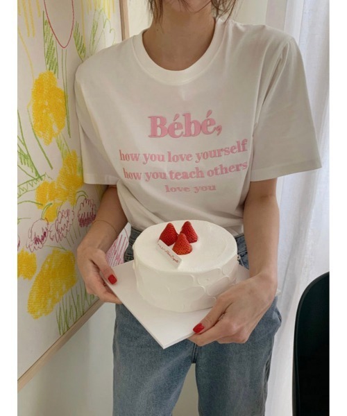 DAIS-Y（デイジー）の「刺繍ロゴTシャツ（Tシャツ/カットソー・レディース・ホワイト/ネイビー/ライトイエロー・FREE）」の20枚目の写真