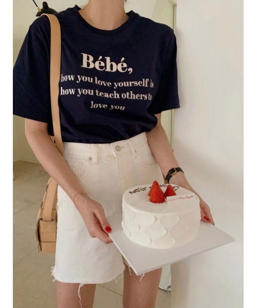 DAIS-Y（デイジー）の「刺繍ロゴTシャツ（Tシャツ/カットソー・レディース・ホワイト/ネイビー/ライトイエロー・FREE）」の22枚目の写真