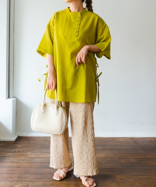 nemne store（ネンネストア）の「おさんぽに出かけるジャガードイージーパンツ（その他パンツ・レディース・ブラック/ベージュ/グリーン/アイボリー・SMALL/MEDIUM）」の15枚目の写真