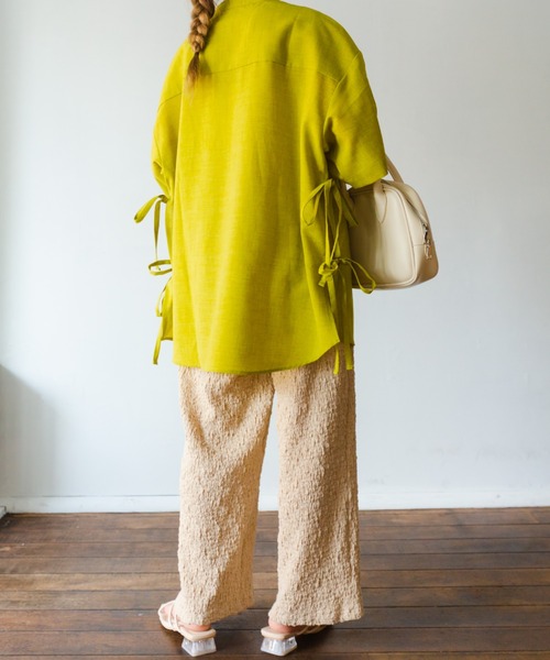 nemne store（ネンネストア）の「おさんぽに出かけるジャガードイージーパンツ（その他パンツ・レディース・ブラック/ベージュ/グリーン/アイボリー・SMALL/MEDIUM）」の14枚目の写真