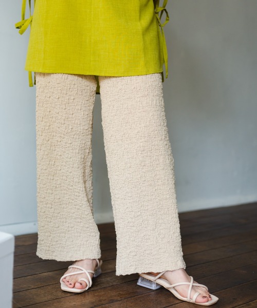 nemne store（ネンネストア）の「おさんぽに出かけるジャガードイージーパンツ（その他パンツ・レディース・ブラック/ベージュ/グリーン/アイボリー・SMALL/MEDIUM）」の20枚目の写真