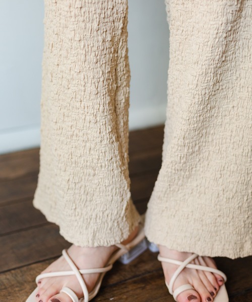 nemne store（ネンネストア）の「おさんぽに出かけるジャガードイージーパンツ（その他パンツ・レディース・ブラック/ベージュ/グリーン/アイボリー・SMALL/MEDIUM）」の11枚目の写真