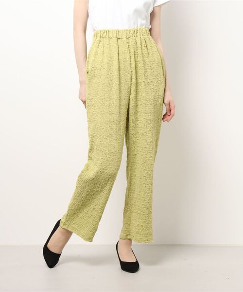 nemne store（ネンネストア）の「おさんぽに出かけるジャガードイージーパンツ（その他パンツ・レディース・ブラック/ベージュ/グリーン/アイボリー・SMALL/MEDIUM）」の9枚目の写真