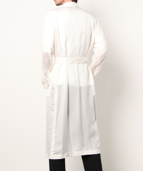 DRESSEDUNDRESSED(ドレスドアンドレスド)の「Cupro Paisley Robe(その他アウター・メンズ・ホワイト/ブラック・2/4/3)」の13枚目の写真