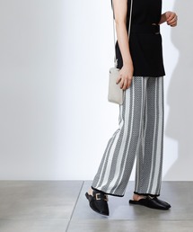 COLONY 2139 | バイカラーヘリンボーンニットパンツ(セットアップ可)(その他パンツ)