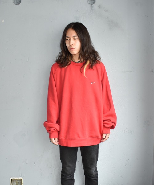 NIKE(ナイキ)の「【ヴィンテージ古着】NIKE/ナイキ ロゴ クルーネックスウェット(スウェット・メンズ・レッド・XX-LARGE)」の4枚目の写真