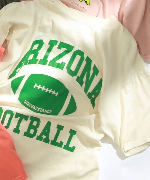 SIDEWAY STANCE（サイドウェイスタンス）の「【SIDEWAY STANCE】ヴィンテージ ピグメント加工 プリント オーバーサイズ 半袖Tシャツ（Tシャツ/カットソー・メンズ・A/B/C/D/E/F/G/H/I/J/K/L/M/N/O/P/Q/R/S/T・MEDIUM/LARGE/X-LARGE）」の2枚目の写真