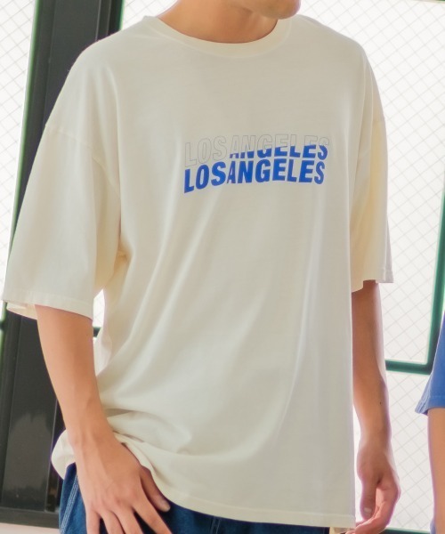 SIDEWAY STANCE（サイドウェイスタンス）の「【SIDEWAY STANCE】ヴィンテージ ピグメント加工 プリント オーバーサイズ 半袖Tシャツ（Tシャツ/カットソー・メンズ・A/B/C/D/E/F/G/H/I/J/K/L/M/N/O/P/Q/R/S/T・MEDIUM/LARGE/X-LARGE）」の4枚目の写真