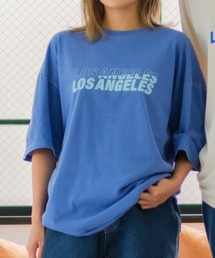 【SIDEWAY STANCE】ヴィンテージ ピグメント加工 プリント オーバーサイズ 半袖Tシャツ