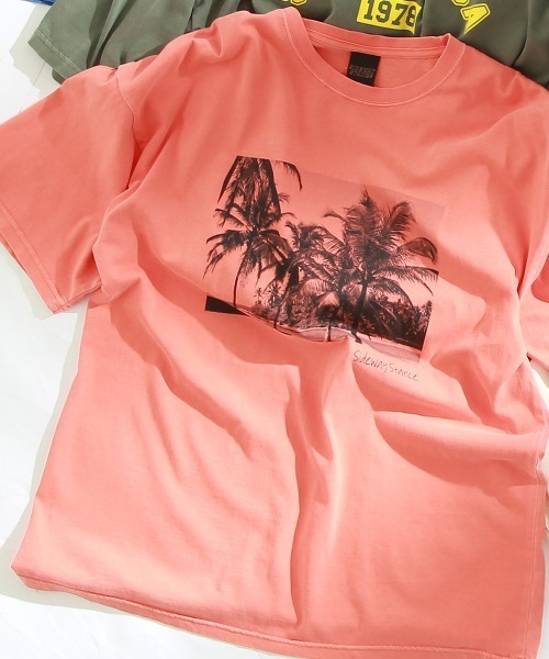 SIDEWAY STANCE（サイドウェイスタンス）の「【SIDEWAY STANCE】ヴィンテージ ピグメント加工 プリント オーバーサイズ 半袖Tシャツ（Tシャツ/カットソー・メンズ・A/B/C/D/E/F/G/H/I/J/K/L/M/N/O/P/Q/R/S/T・MEDIUM/LARGE/X-LARGE）」の8枚目の写真