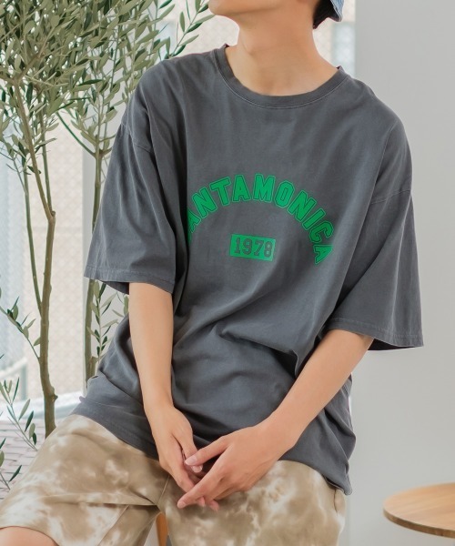 SIDEWAY STANCE（サイドウェイスタンス）の「【SIDEWAY STANCE】ヴィンテージ ピグメント加工 プリント オーバーサイズ 半袖Tシャツ（Tシャツ/カットソー・メンズ・A/B/C/D/E/F/G/H/I/J/K/L/M/N/O/P/Q/R/S/T・MEDIUM/LARGE/X-LARGE）」の9枚目の写真