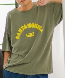 【SIDEWAY STANCE】ヴィンテージ ピグメント加工 プリント オーバーサイズ 半袖Tシャツ