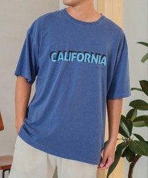 【SIDEWAY STANCE】ヴィンテージ ピグメント加工 プリント オーバーサイズ 半袖Tシャツ
