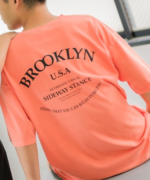 SIDEWAY STANCE（サイドウェイスタンス）の「【SIDEWAY STANCE】ヴィンテージ ピグメント加工 プリント オーバーサイズ 半袖Tシャツ（Tシャツ/カットソー・メンズ・A/B/C/D/E/F/G/H/I/J/K/L/M/N/O/P/Q/R/S/T・MEDIUM/LARGE/X-LARGE）」の17枚目の写真