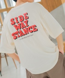 SIDEWAY STANCE | 【SIDEWAY STANCE】ヴィンテージ ピグメント加工 プリント オーバーサイズ 半袖Tシャツ(Tシャツ/カットソー)