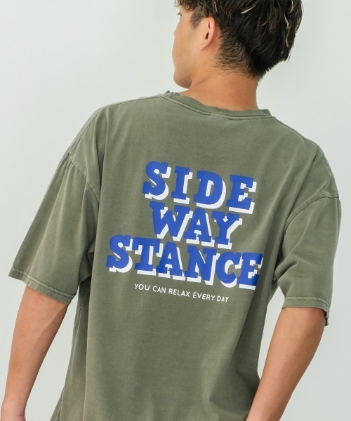 SIDEWAY STANCE（サイドウェイスタンス）の「【SIDEWAY STANCE】ヴィンテージ ピグメント加工 プリント オーバーサイズ 半袖Tシャツ（Tシャツ/カットソー・メンズ・A/B/C/D/E/F/G/H/I/J/K/L/M/N/O/P/Q/R/S/T・MEDIUM/LARGE/X-LARGE）」の20枚目の写真