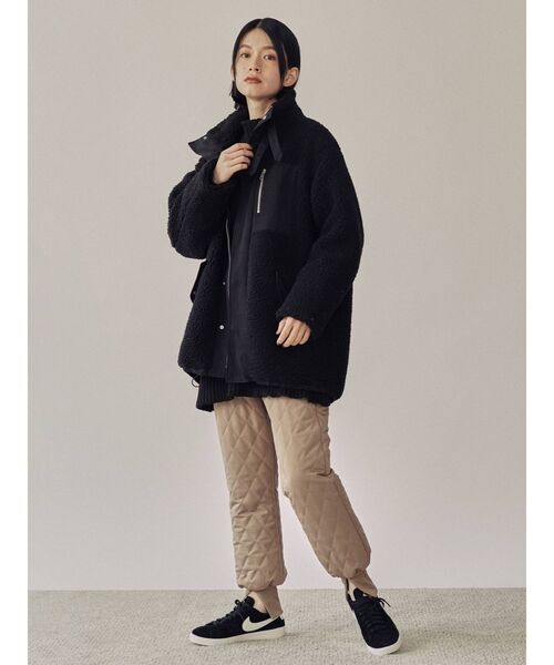 COTORICA（コトリカ）の「ボア×ナイロンフライトジャケット（ブルゾン・レディース・ブラック/オフホワイト・SMALL/MEDIUM）」の19枚目の写真