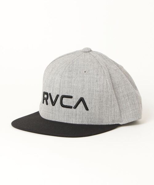 RVCA（ルーカ）の「RVCA キッズ  RVCA TWILL SNAPBACK II BOYS キャップ【2021年秋冬モデル】/ルーカ帽子（キャップ・キッズ・カモフラージュ/ブラック×グレー/ブルー系その他・FREE）」の2枚目の写真