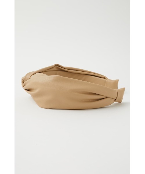 MOUSSY（マウジー）の「FAUX LEATHER ヘッドバンド（カチューシャ・レディース・ブラック/ベージュ・FREE）」の8枚目の写真