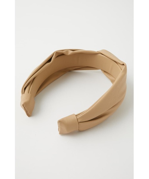 MOUSSY（マウジー）の「FAUX LEATHER ヘッドバンド（カチューシャ・レディース・ブラック/ベージュ・FREE）」の13枚目の写真