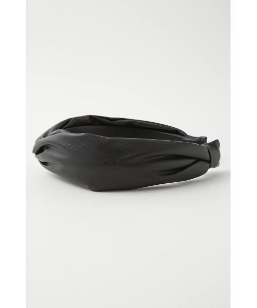 MOUSSY（マウジー）の「FAUX LEATHER ヘッドバンド（カチューシャ・レディース・ブラック/ベージュ・FREE）」の9枚目の写真