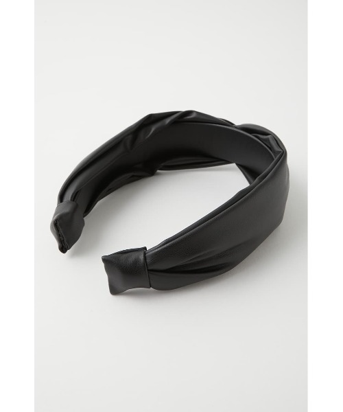 MOUSSY（マウジー）の「FAUX LEATHER ヘッドバンド（カチューシャ・レディース・ブラック/ベージュ・FREE）」の11枚目の写真