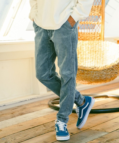 BAYFLOW（ベイフロー）の「コーディロイジョグパンツ（その他パンツ・メンズ・ブラウン/チャコール/ダークブルー/ベージュ/オフホワイト・LARGE/MEDIUM/SMALL）」の5枚目の写真