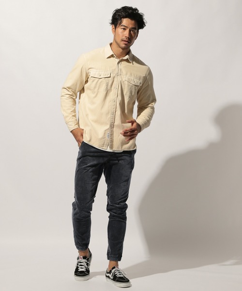 BAYFLOW（ベイフロー）の「コーディロイジョグパンツ（その他パンツ・メンズ・ブラウン/チャコール/ダークブルー/ベージュ/オフホワイト・LARGE/MEDIUM/SMALL）」の11枚目の写真