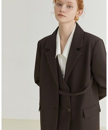 【Fano Studios】Asymmetry buttoned blazer FQ21W059