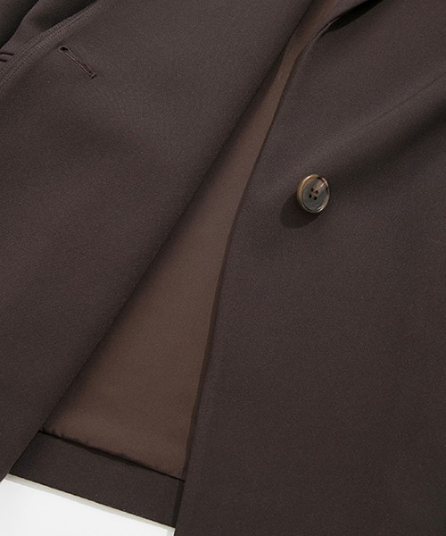 Fano Studios（ファノ ストゥディオズ）の「【Fano Studios】Asymmetry buttoned blazer FQ21W059（テーラードジャケット・レディース・ブラウン・L/M/S）」の16枚目の写真