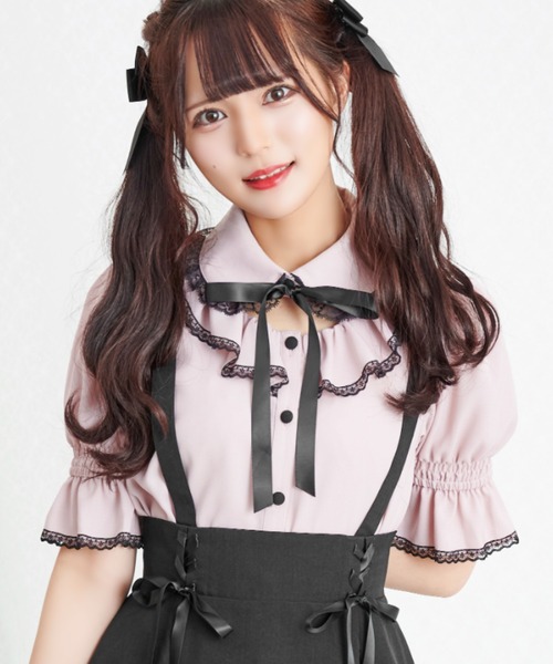 Secret Honey（シークレットハニー）の「オープンデコルテブラウス（シャツ/ブラウス・レディース・ブラック/オフホワイト/ピンク・MEDIUM）」の11枚目の写真