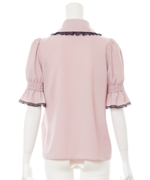 Secret Honey（シークレットハニー）の「オープンデコルテブラウス（シャツ/ブラウス・レディース・ブラック/オフホワイト/ピンク・MEDIUM）」の17枚目の写真