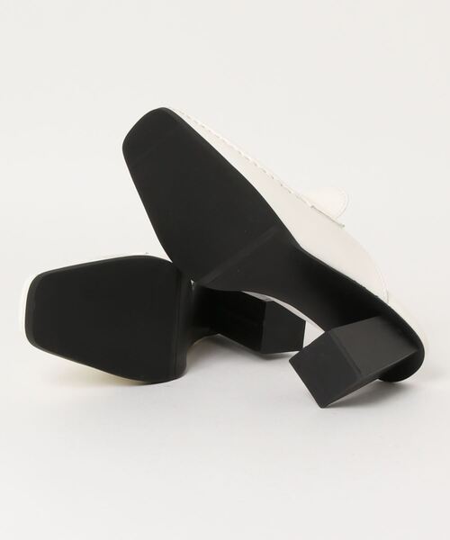 Didot.showroom(ディドット ショールーム)の「heel mule loafer(ローファー・レディース・ホワイト/ブラック・23cm/24cm/25cm)」の3枚目の写真