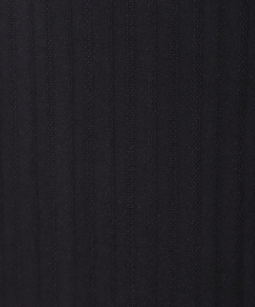 libelle more（リベル モア）の「ドビーストライプ襟付きワンピース（シャツワンピース・レディース・ブラック/ベージュ/テラコッタ・M/L）」の5枚目の写真