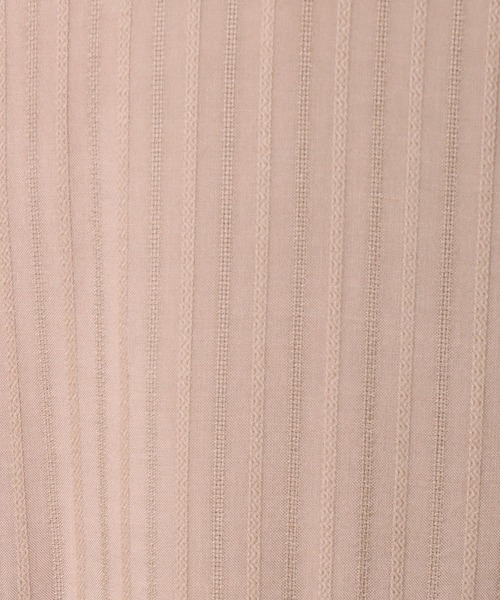 libelle more（リベル モア）の「ドビーストライプ襟付きワンピース（シャツワンピース・レディース・ブラック/ベージュ/テラコッタ・M/L）」の4枚目の写真