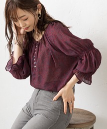 prose verse | 前後2WAYペイズリー柄シアーブラウス(シャツ/ブラウス)