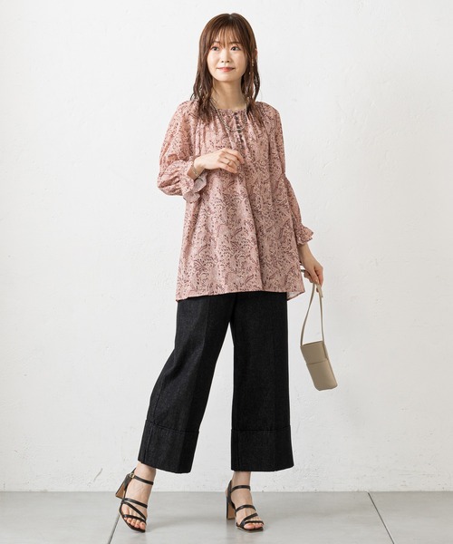 prose verse（プロズヴェール）の「前後2WAYペイズリー柄シアーブラウス（シャツ/ブラウス・レディース・ボルドー/ベージュ・MEDIUM）」の5枚目の写真