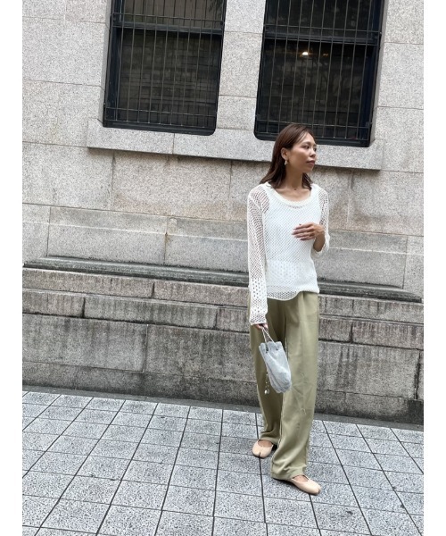 ulu（ウル）の「Back ｌace knit（その他トップス・レディース・ホワイト・FREE）」の19枚目の写真