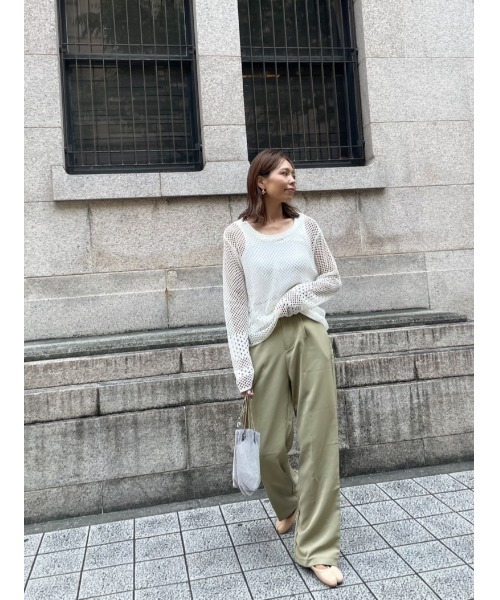 ulu（ウル）の「Back ｌace knit（その他トップス・レディース・ホワイト・FREE）」の9枚目の写真