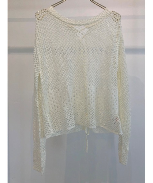 ulu（ウル）の「Back ｌace knit（その他トップス・レディース・ホワイト・FREE）」の8枚目の写真
