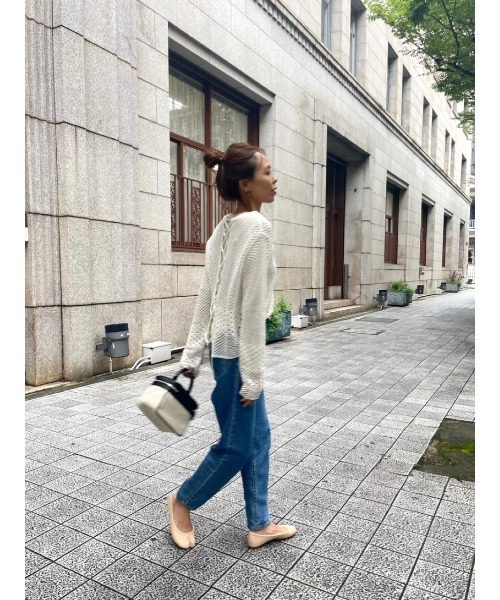 ulu（ウル）の「Back ｌace knit（その他トップス・レディース・ホワイト・FREE）」の15枚目の写真