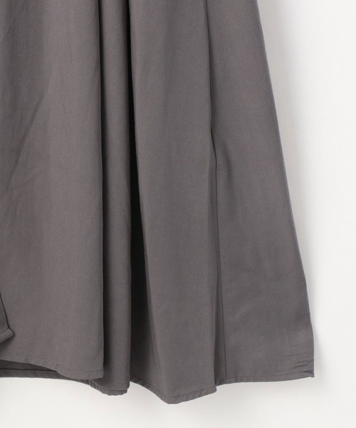 NICOLE white（ニコルホワイト）の「ポケット付 ウエストドロストワンピース（ワンピース・レディース・チャコールグレー/カーキ・FREE）」の11枚目の写真