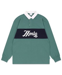【87MM / Mmlg】MMLG BLOCK RUGBY SHIRT / パルチムエムエム MMLG ブロック ラグビー シャツ