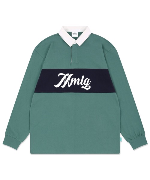 【87MM / Mmlg】MMLG BLOCK RUGBY SHIRT / パルチムエムエム MMLG ブロック ラグビー シャツ
