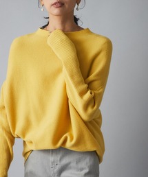 RIVE DROITE | 優しい肌触りでリラックスした着心地　ウール100ガーターチュニックニット(ニット/セーター)