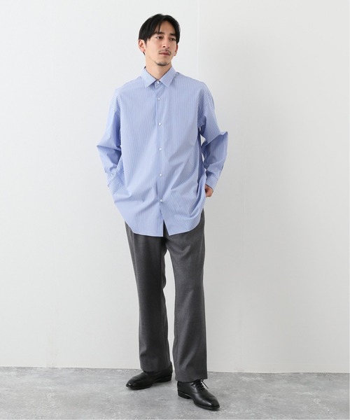 EDIFICE（エディフィス）の「【LA BOUCLE / ラブークル】レギュラーカラーシャツ ブルーストライプ（シャツ/ブラウス・メンズ・ブルー・2/1/3）」の5枚目の写真