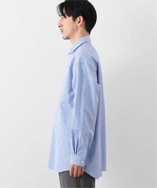 EDIFICE（エディフィス）の「【LA BOUCLE / ラブークル】レギュラーカラーシャツ ブルーストライプ（シャツ/ブラウス・メンズ・ブルー・2/1/3）」の9枚目の写真