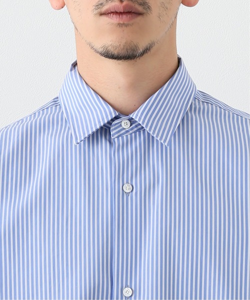 EDIFICE（エディフィス）の「【LA BOUCLE / ラブークル】レギュラーカラーシャツ ブルーストライプ（シャツ/ブラウス・メンズ・ブルー・2/1/3）」の7枚目の写真