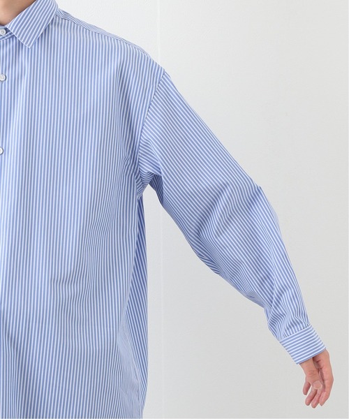 EDIFICE（エディフィス）の「【LA BOUCLE / ラブークル】レギュラーカラーシャツ ブルーストライプ（シャツ/ブラウス・メンズ・ブルー・2/1/3）」の4枚目の写真